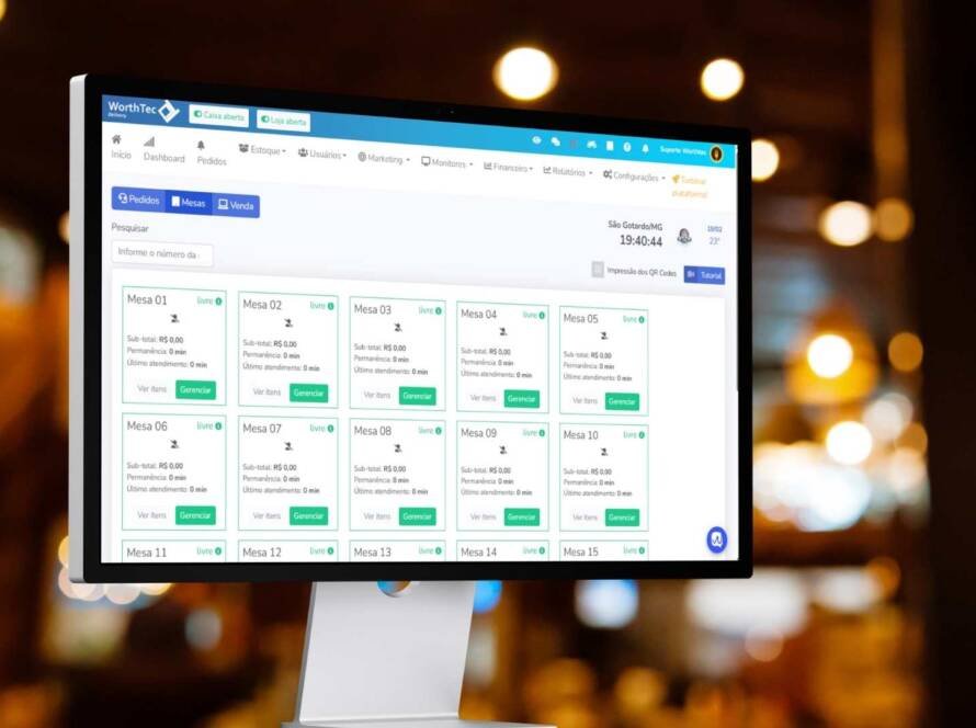 Controle de Mesas Inteligente